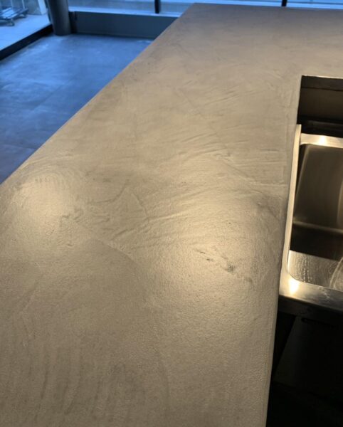 モールテックスの施工例 カウンター天板