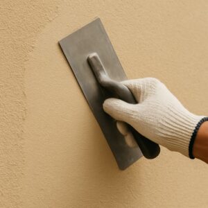 左官の仕上げ塗りのイメージ