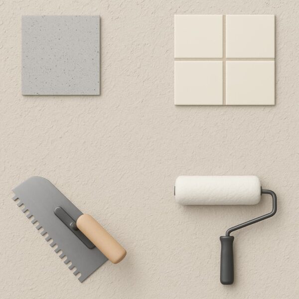 内外装で使用する仕上げ材のイメージ