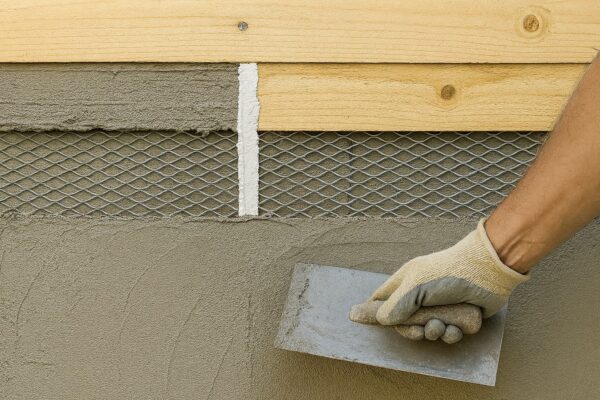 左官の外壁下地のイメージ