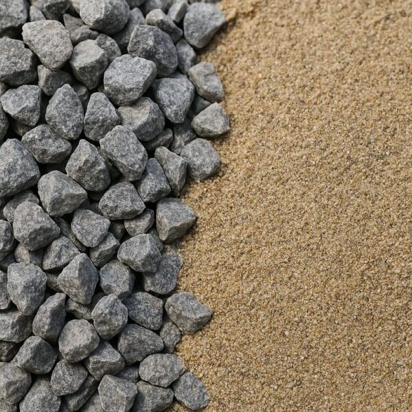 細骨材のイメージ、コンクリートやモルタルに使用される