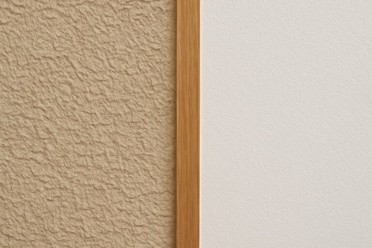 取り合いは見切り材を用いる事がある