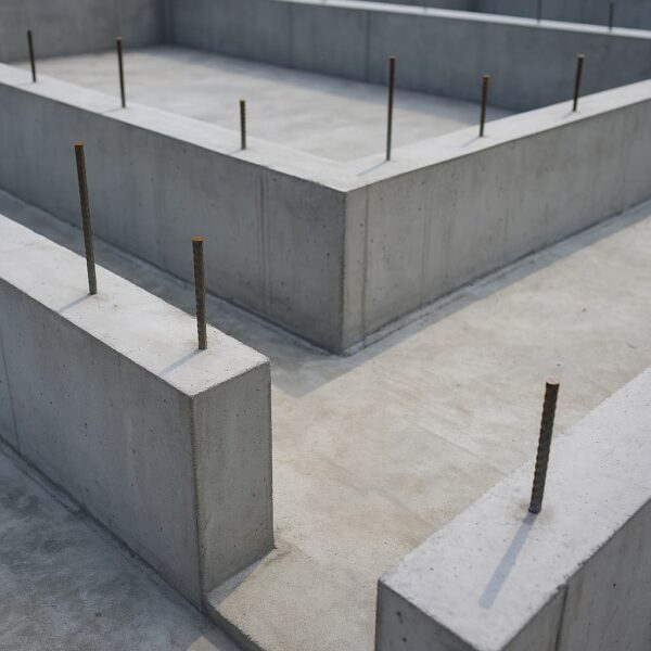 住宅の基礎工事のイメージ