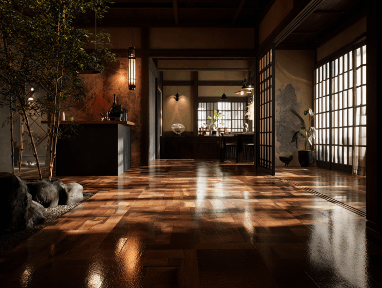 落ち着きのある和の内装は魅力的