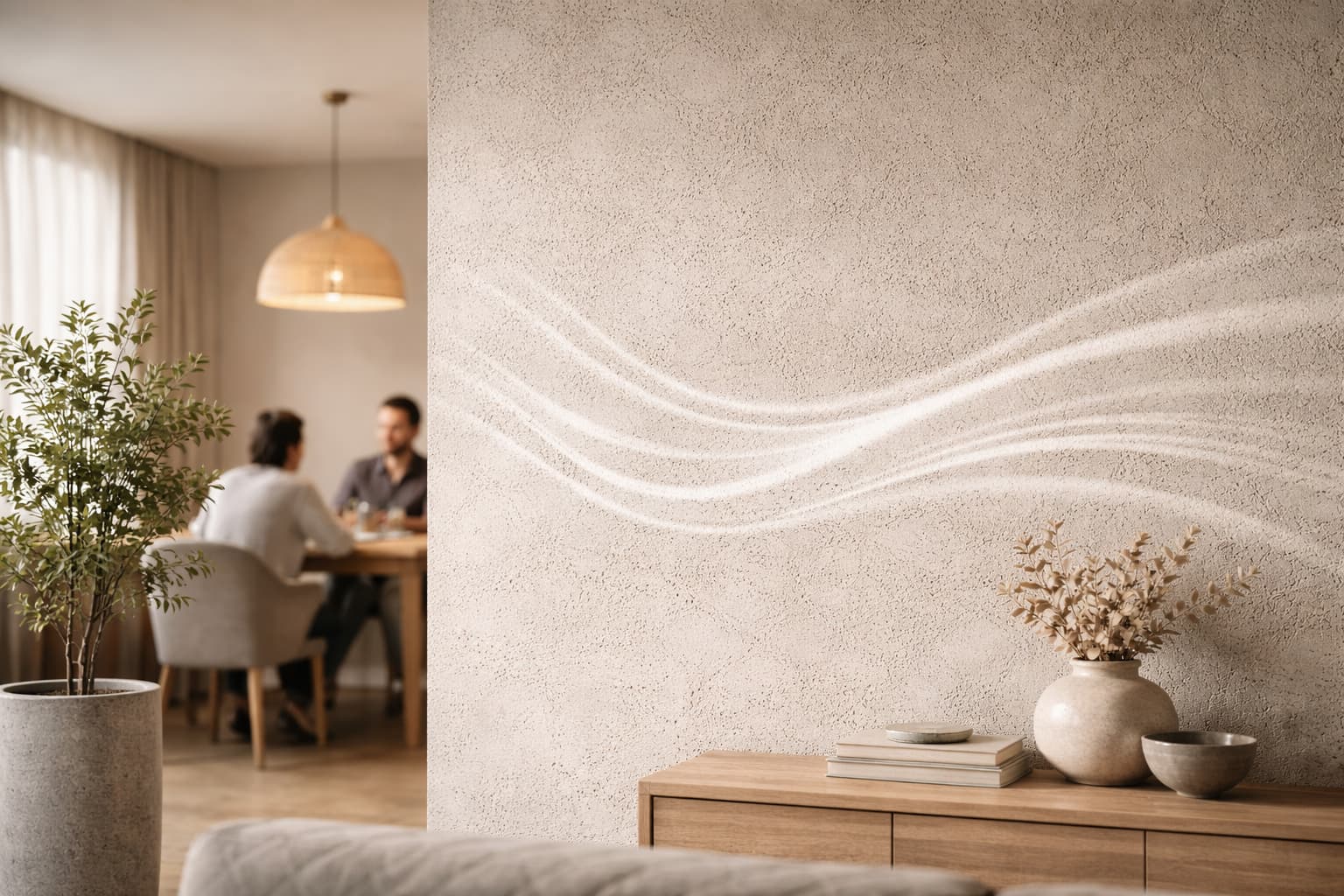 吸音のイメ―ジ  吸音の静寂感が空間の印象を変える